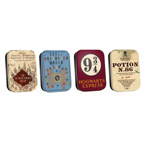 Set Boites Metalliques - Harry Potter - Set De 4 Boîtes Intemporelles